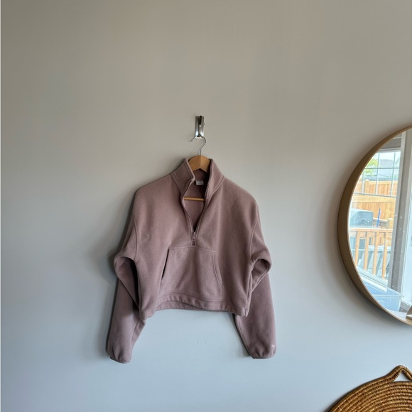 Aritzia TNA small pink fleece pullover…. - Picture 2 of 7